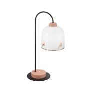 Kolarz Chalet bordlampe, hvit/hjortgullfarget, høyde 56 cm