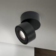 Harvey utendørs spot med LED, svart, Ø 10 cm, støpt aluminium