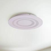 Taklampe Mirel, hvit, metall Ø 50 cm RGB CCT Fjernkontroll