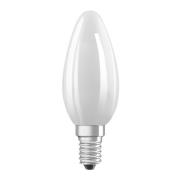 OSRAM LED-pære stearinlys matt E14 1,2W 2700K 255lm