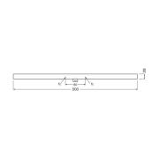 OSRAM LED-rørpære S14d 4,7W rør 2 700K 50cm matt dimbar