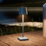 Nuindie pocket LED oppladbar bordlampe, blå, IP54, dimbar