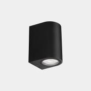 Utendørs LEDS-C4 Vegglampe Bob Single, svart, bredde 7 cm, aluminium