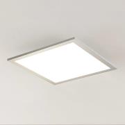 Prios LED-panel Gelora, 40 cm, 4000 K, sølvfarget, aluminium