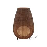 Bover LED-terrasselampe Amphora, 123 cm grafittbrun/brun