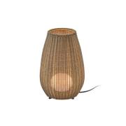 Bover LED-bordlampe Amphora, brun/beige Høyde 47 cm