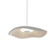 Bover LED-hengelampe Valentina S24, grå/hvit, Ø 24 cm