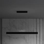 Maytoni LED-hengelampe Step, svart, 118,5 cm, 3000 K, aluminium