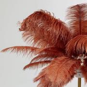 KARE Feather Palm gulvlampe med fjær, rustrød