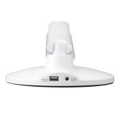 Success LED-skrivebordslampe med klokke, hvit