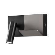 LEDS-C4 LED-pære Mini LED-vegglampe svart/grå