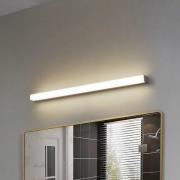 Lindby LED-vegglampe Philippa, kantet, 89 cm, aluminiumsfarget, IP44