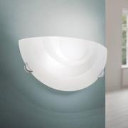 Ada vegglampe laget av opalt glass, halvsirkelformet