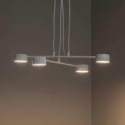 Hengelampe Modus 4, stål, 4 lyskilder, GX 53, hvit