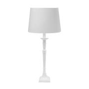 PR Home bordlampe Salong Sofia Lin, hvit 55 cm stoff/metall