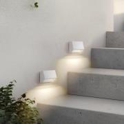 Lindby utendørs LED-vegglampe Appeso, bredde 10 cm, sett med 2 stk.