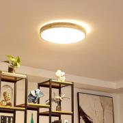 Lindby Smart LED-taklampe Innes wood Ø51cm RGB CCT Tuya