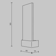 Maytoni LED-vegglampe Ornamentert, messing/klar, høyde 31 cm