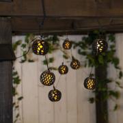 LED-solcelle-lyslenke Flame med flammeeffekt
