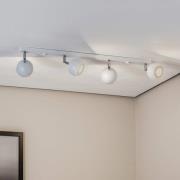 Downlight Flame, hvit, 4 lyskilder lang