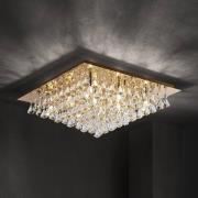 Lindby Rimedia taklampe, gull, 55 cm