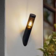 Lindby Statius utendørs vegglampe, antrasitt, jern, 40 cm