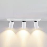 CAN TILT downlight, hvit, 48 x 9 cm, 3 lyskilder, metall GU10