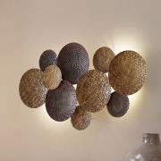 Lindby vegglampe Soraya, gull/kobber, metall, 2 lyskilder, 51 cm