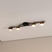 Taklampe Fragment, svart, lengde 86 cm, metall, 4 lyskilder.