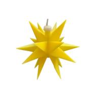 STERNTALER LED-stjerne, gul, 18-takket, Ø 12 cm, batteri