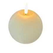 STERNTALER LED-vokslys, hvit, høyde 11 cm, kule, batteri