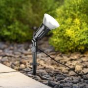 Utendørs spot Caceres, svart, plast, IP44, vinklingsbar