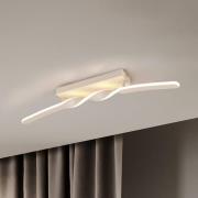 LED-taklampe Ginko, sand, metall, lengde 79 cm