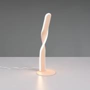 LED-bordlampe Ginko, sand, metall, høyde 40,5 cm