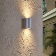 Prios utendørs vegglampe Tetje, hvit, rund, 16 cm