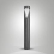 LED-gatelampe Teo, 80 cm høy, svart, metall, IP65