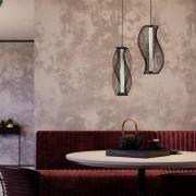 Maytoni LED-hengelampe Shadows of the past, svart