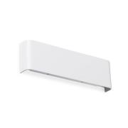 Ideal Lux LED-vegglampe Delta, hvit, B 30 cm, opp/ned