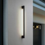 Lindby LED-vegglampe Neano, 90 cm, svart, metall, IP54