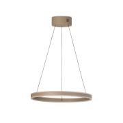LED-hengelampe Silvio, Ø 60 cm, greige, metall, CCT