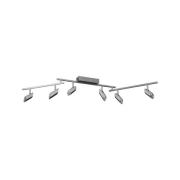 LED-downlight Risell, lengde 142 cm, aluminiumfarget