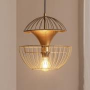 Hengelampe Telmander 11410, gullfarget, metall, Ø 30 cm