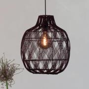 GOOD & MOJO hengelampe Mendoza, rød, Ø 40 cm, bambus, E27