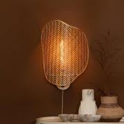 GOOD & MOJO vegglampe Kinabalu, brun, 50 cm, bambusplugg