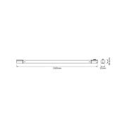OSRAM LED-lyslist TUBEKIT, 150 cm, 3000 K hvit bryter