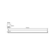 OSRAM LED-lyslist SWITCH BATTEN, 57 cm, 3000 K, hvit