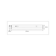OSRAM LED-sensor-benkbelysning LINEAR FLAT, 3.000 K sølv