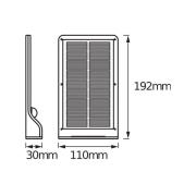 OSRAM LED-solcellelampe for utendørs bruk DOORLED, hvit, sensor, IP44