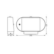 OSRAM LED-sensor-vegglampe ENDURA STYLE SOLAR OVAL 20 cm 830