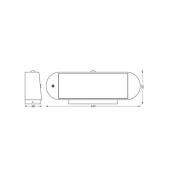 OSRAM LED-sensor-vegglampe ENDURA STYLE SOLAR OVAL 34 cm 830